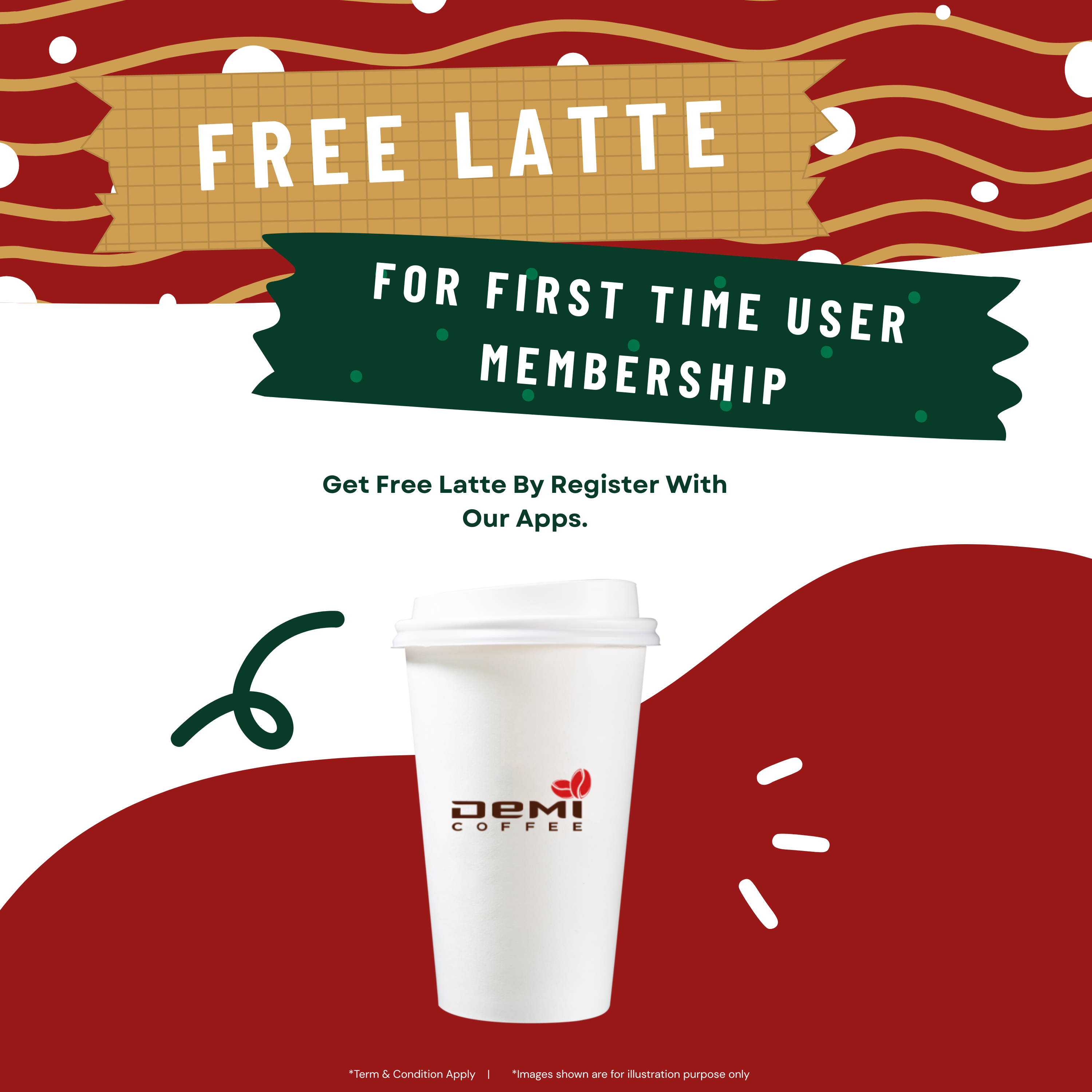 Free Drinks  For New User