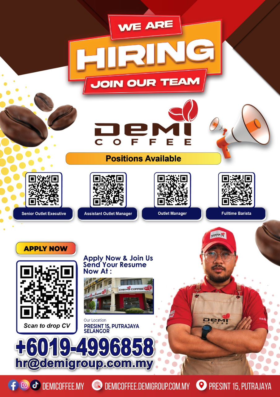 WE ARE HIRING! ☕ Join the DeMi COFFEE Team
